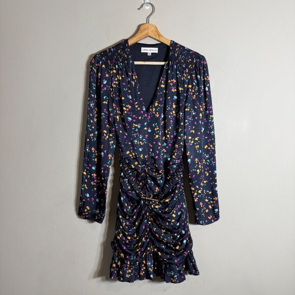 Karina Grimaldi Renatta Speckled Mini Dress Women's Small Blue Formal Wedding - Picture 3 of 16